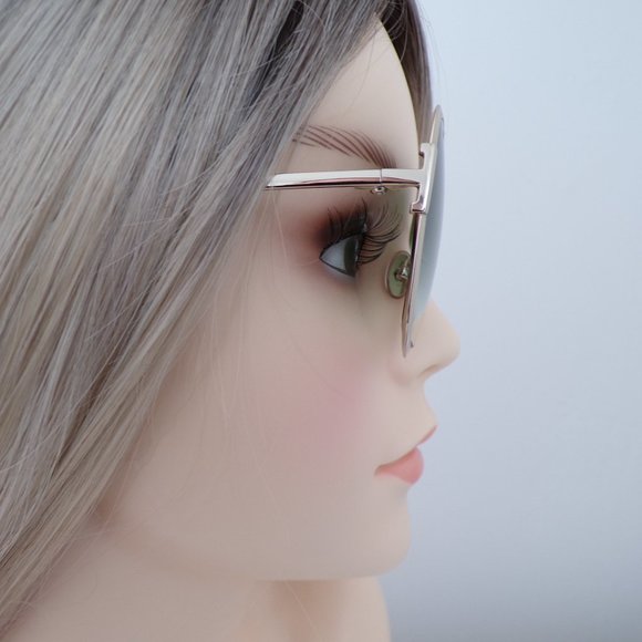 Tods Green Gradient Square Shades, Gold Large Lux Unique Statement TO327 55mm main image 8